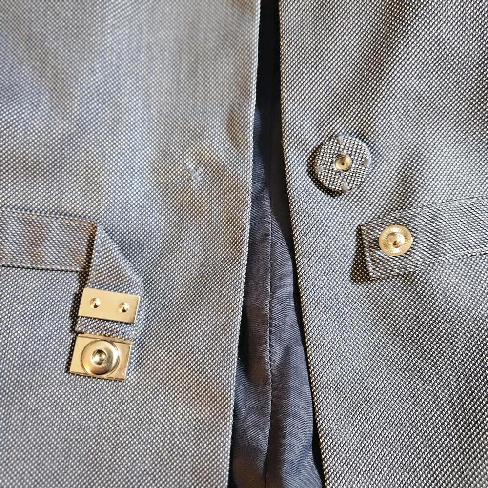 Doncaster Women's Blue 2 Pc Sz 10 Blazer & Sz 10P Pants Suit Business Career Set - Picture 10 of 16